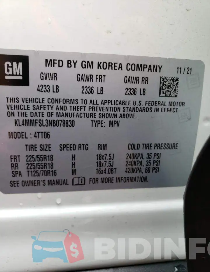 KL4MMFSL3NB078830 Photo# 13