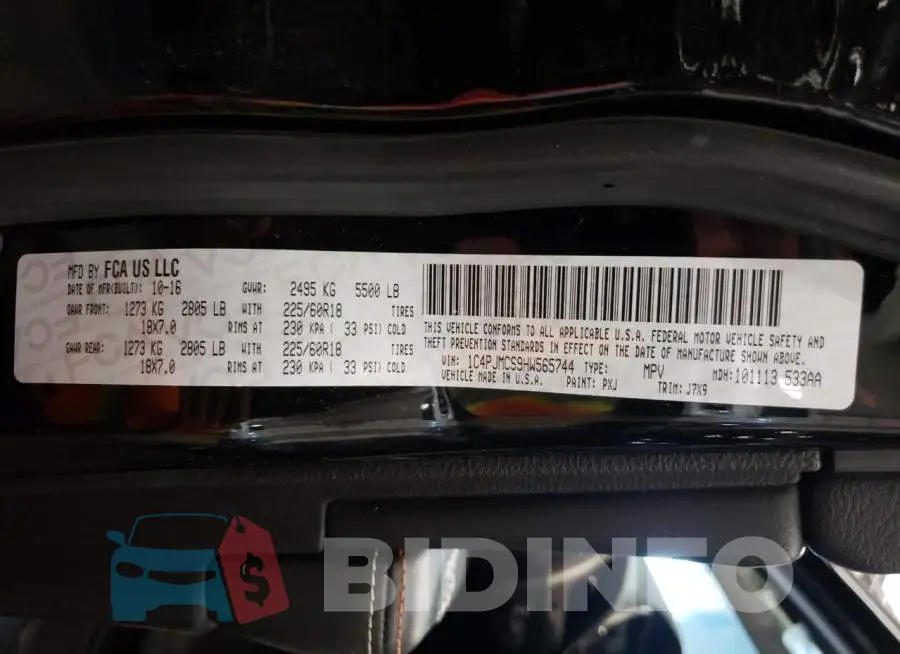 1C4PJMCS9HW565744 Photo# 12
