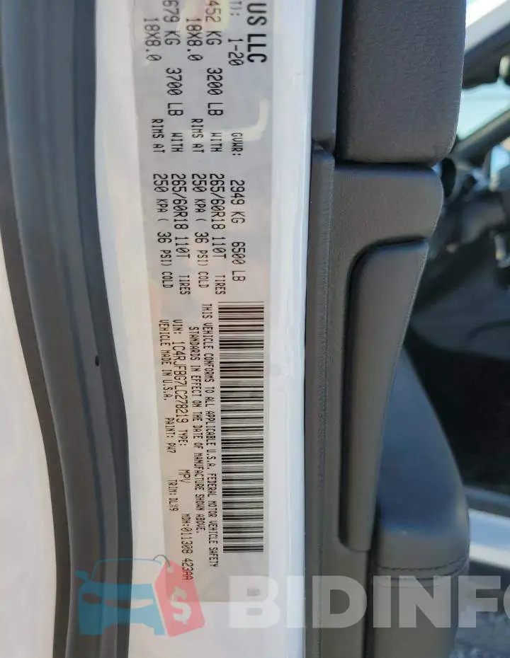1C4RJFBG7LC278219 Photo# 14