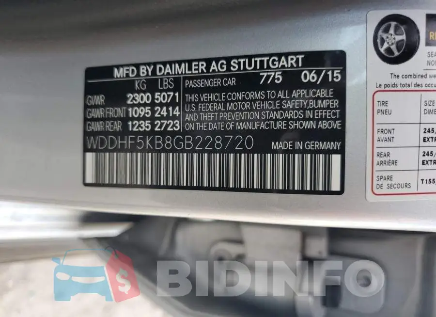 WDDHF5KB8GB228720 Photo# 13