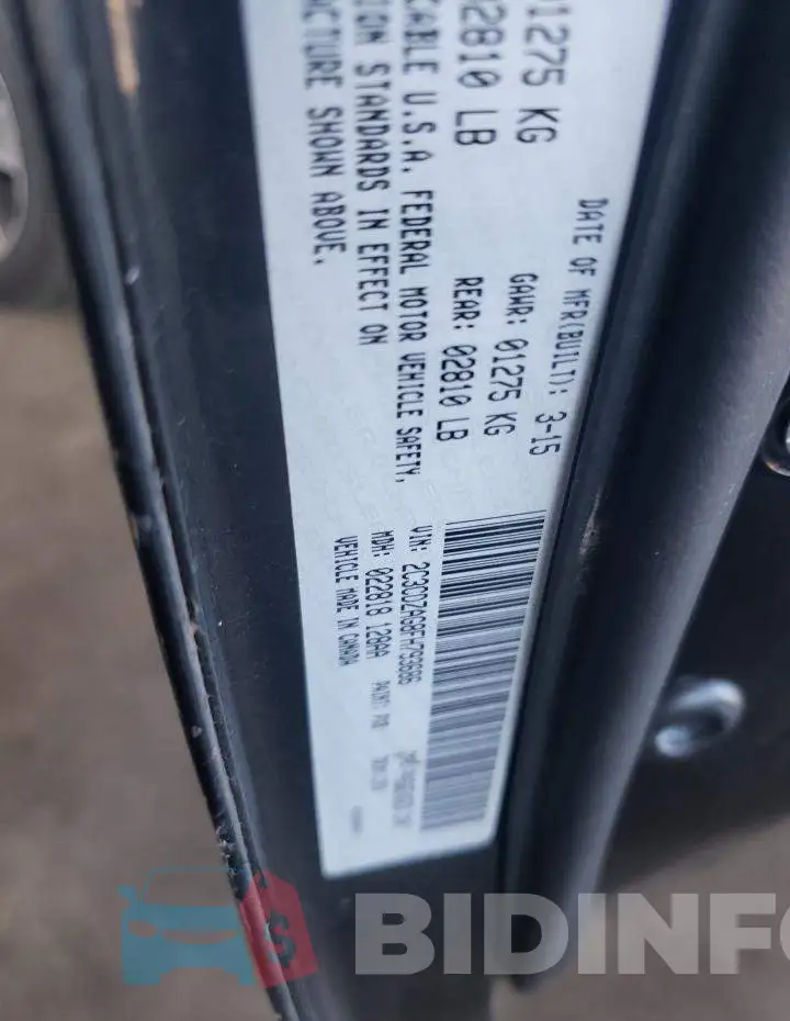 2C3CDZAG8FH793686 Photo# 13