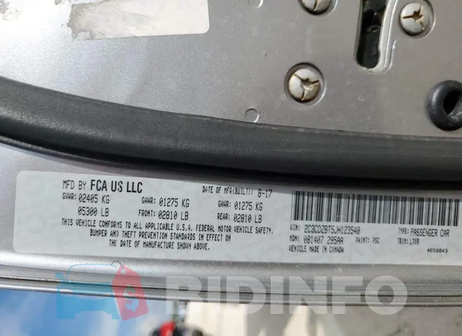 2C3CDZBT5JH123548 Photo# 12