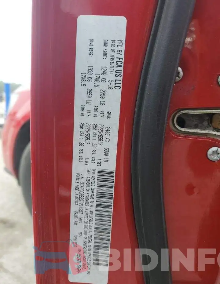 3C4PDCAB2GT210357 Photo# 13
