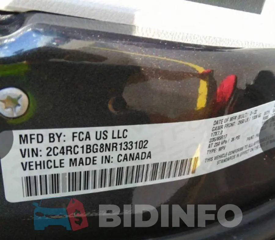 2C4RC1BG8NR133102 Photo# 10