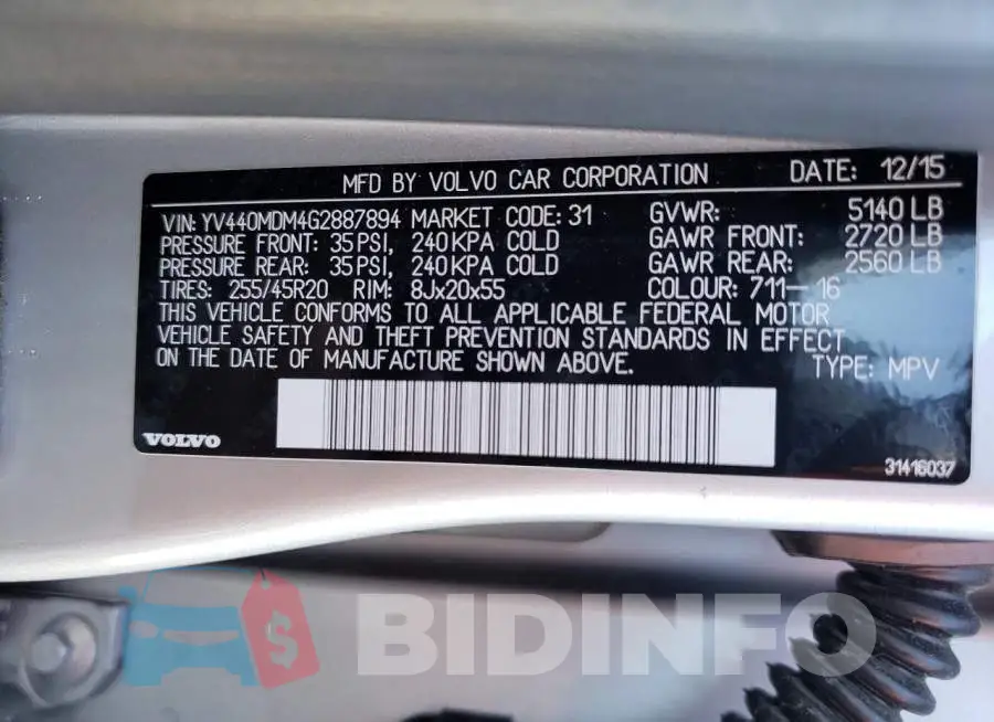 YV440MDM4G2887894 Photo# 13