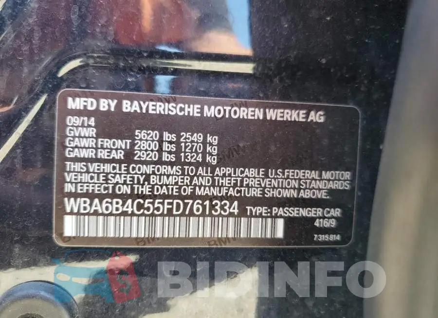 WBA6B4C55FD761334 Photo# 12