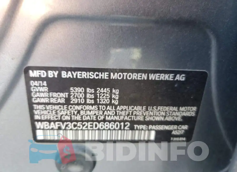 WBAFV3C52ED686012 Photo# 12