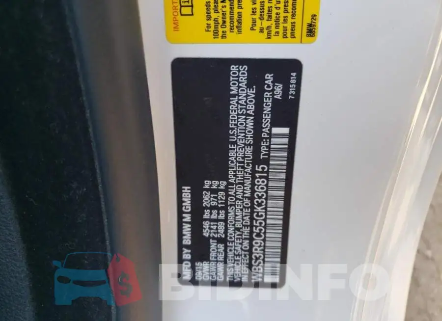 WBS3R9C55GK336815 Photo# 12