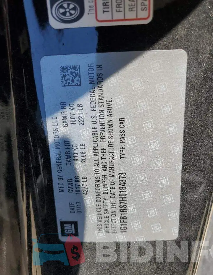 1G1FB1RS7H0184873 Photo# 12