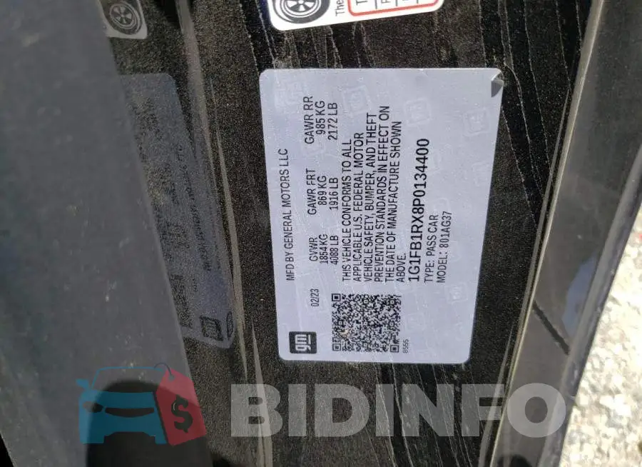 1G1FB1RX8P0134400 Photo# 13
