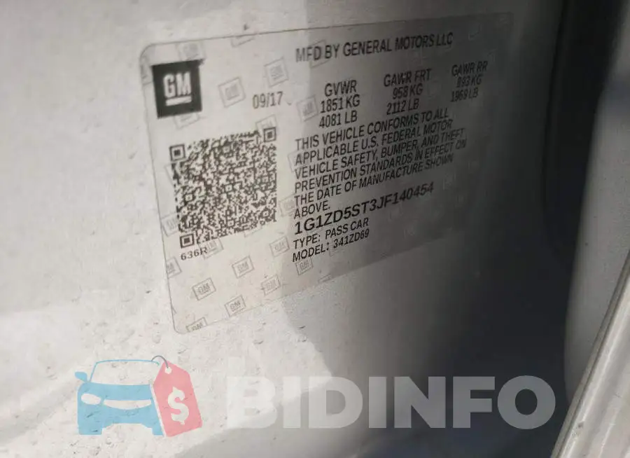 1G1ZD5ST3JF140454 Photo# 12