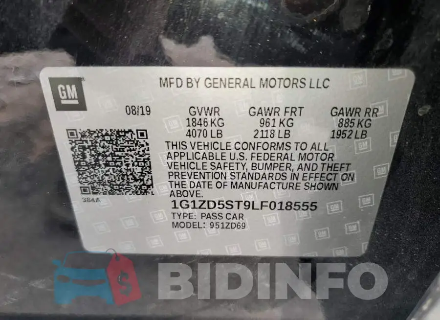 1G1ZD5ST9LF018555 Photo# 13