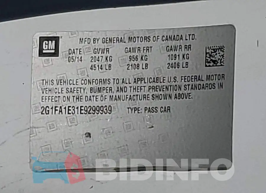 2G1FA1E31E9299939 Photo# 13
