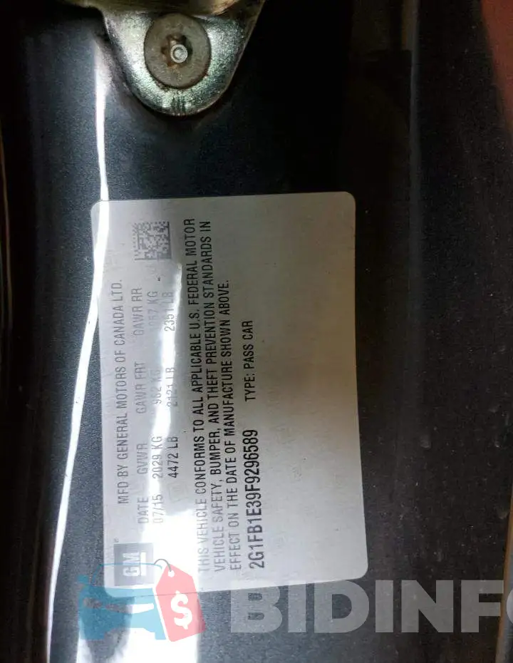 2G1FB1E39F9296589 Photo# 12