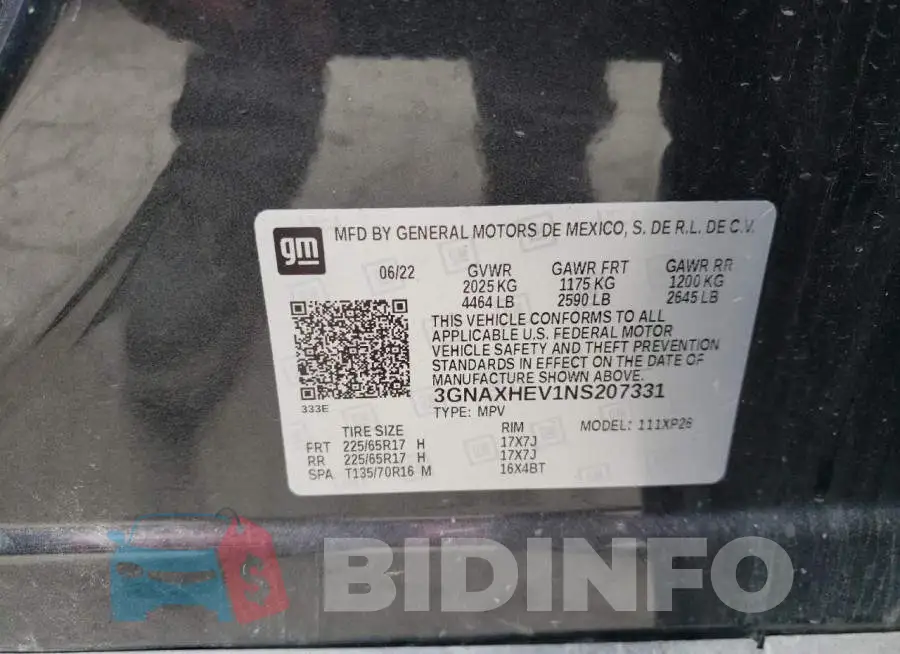 3GNAXHEV1NS207331 Photo# 14