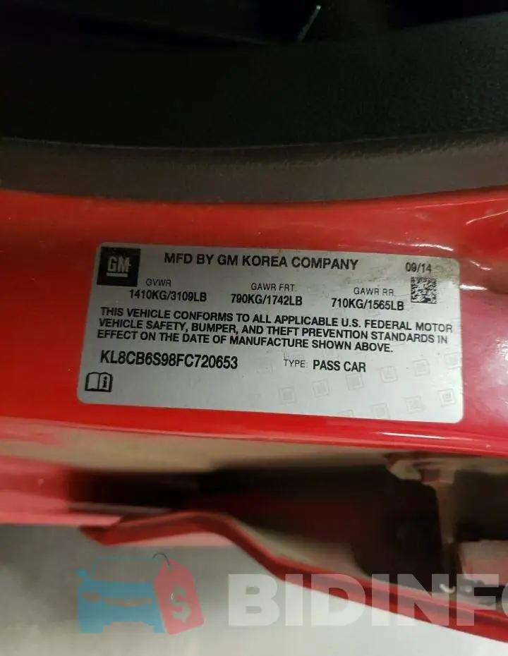 KL8CB6S98FC720653 Photo# 12