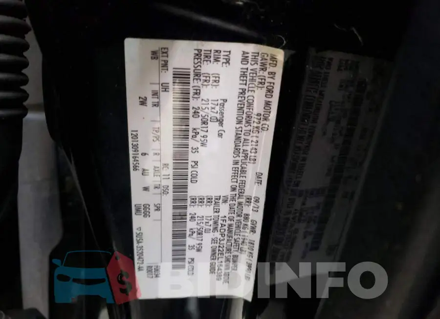 1FADP3J22EL164389 Photo# 13