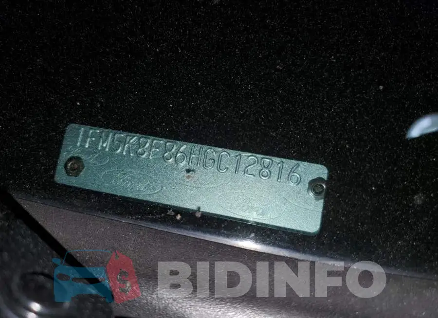 1FM5K8F86HGC12816 Photo# 14