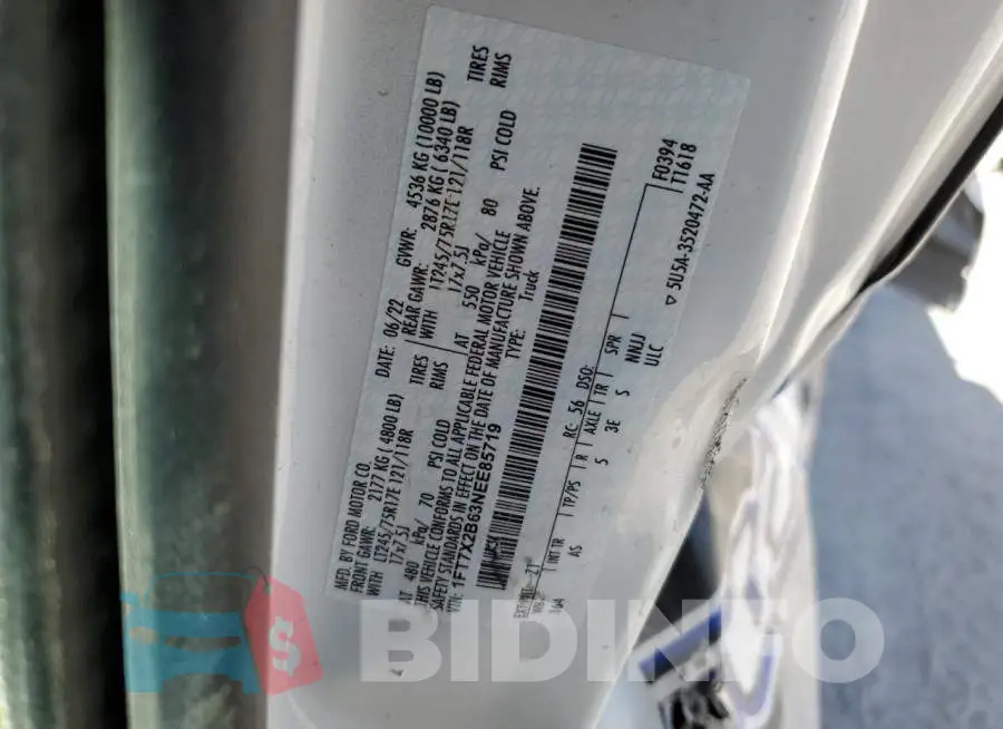 1FT7X2B63NEE85719 Photo# 12