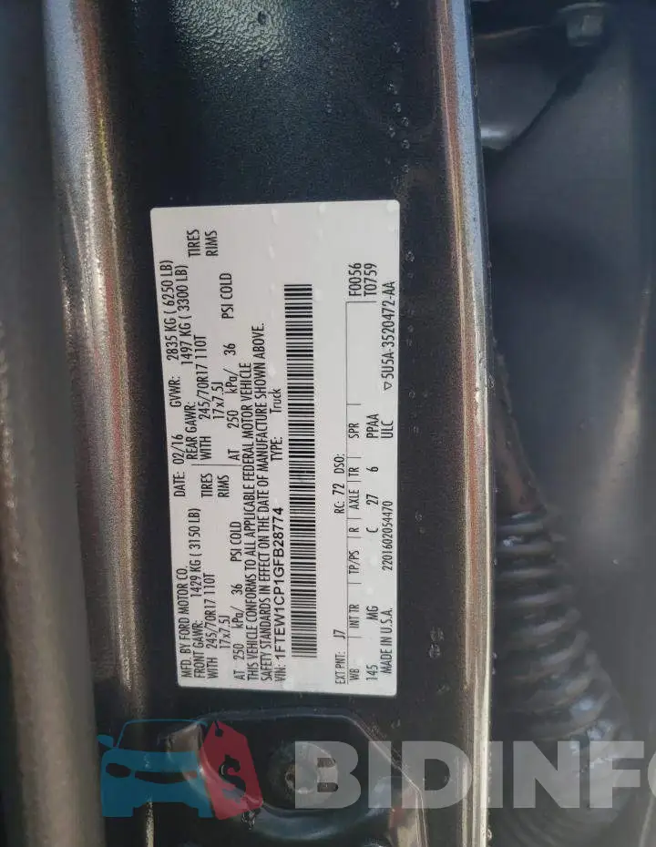 1FTEW1CP1GFB28774 Photo# 12
