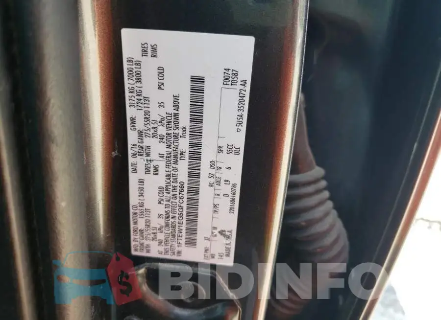 1FTEW1EG5GFC67660 Photo# 12