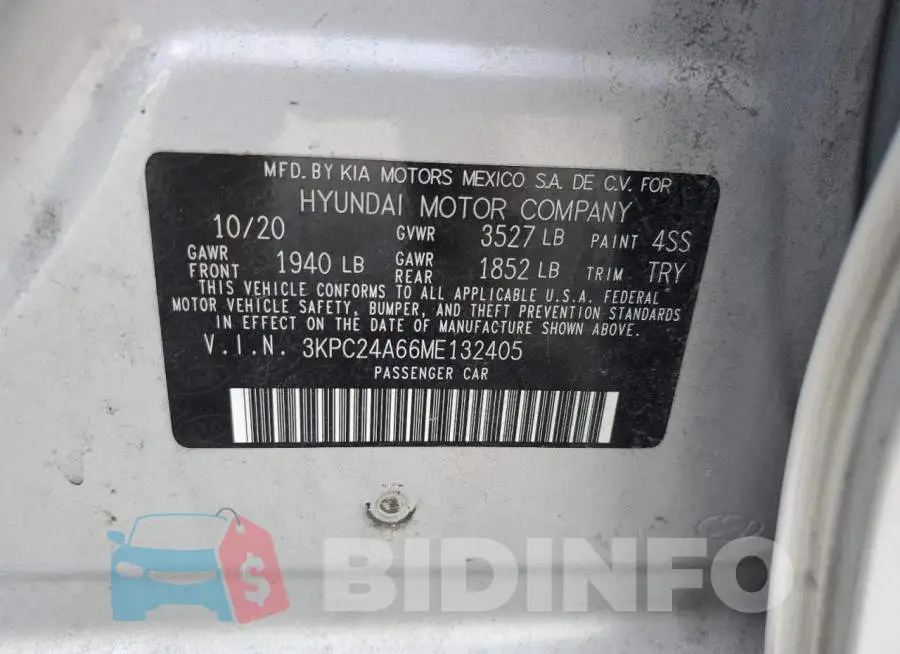 3KPC24A66ME132405 Photo# 12