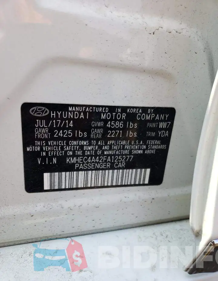 KMHEC4A42FA125277 Photo# 12