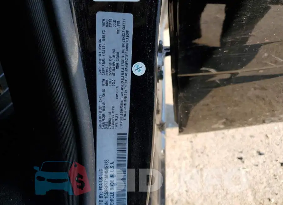 1C6SRFBT1MN605783 Photo# 12