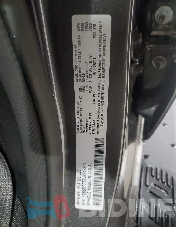 1C6SRFFT2LN347301 Photo# 12