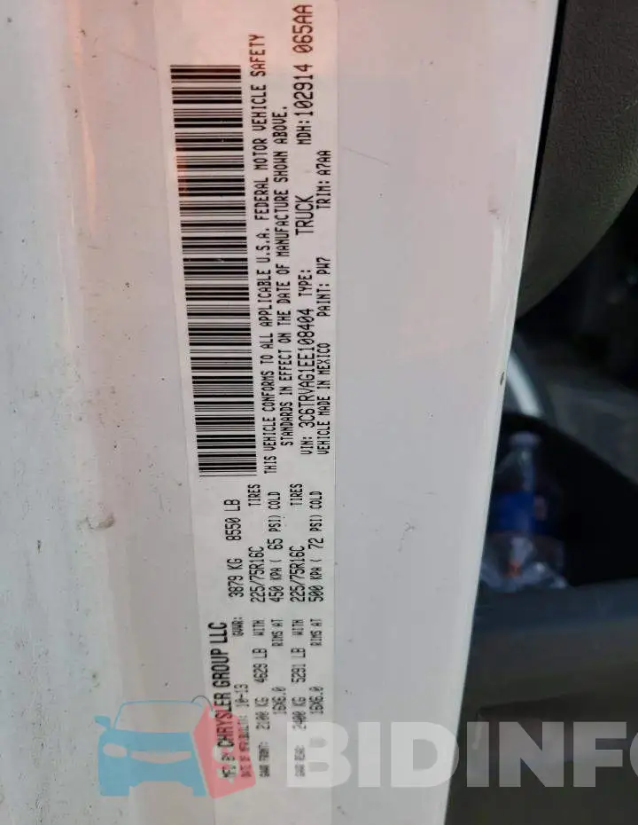 3C6TRVAG1EE108404 Photo# 13
