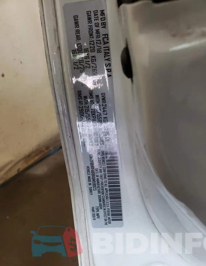 ZFBHRFAB8K6M59923 Photo# 12