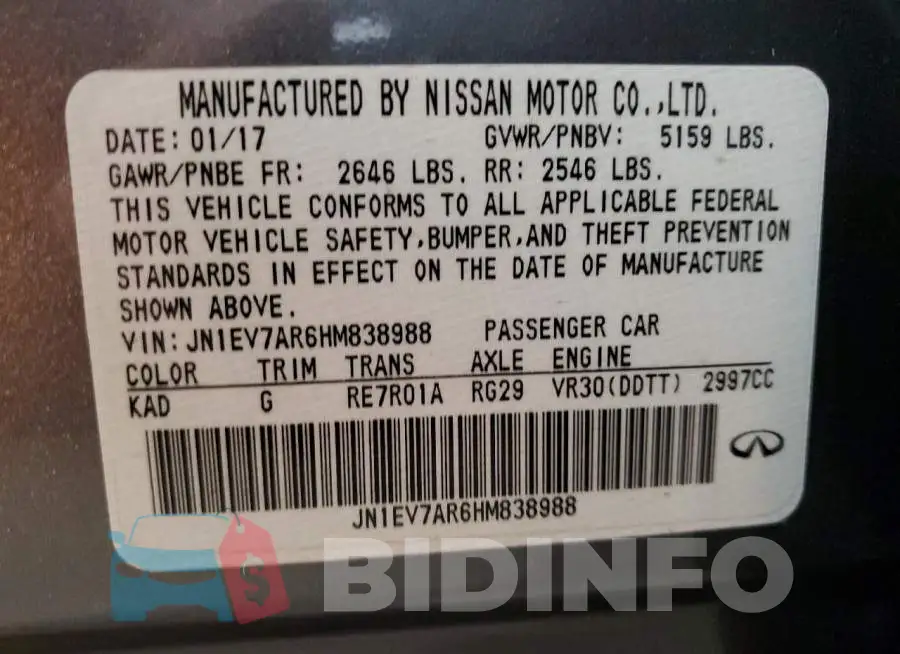 JN1EV7AR6HM838988 Photo# 12