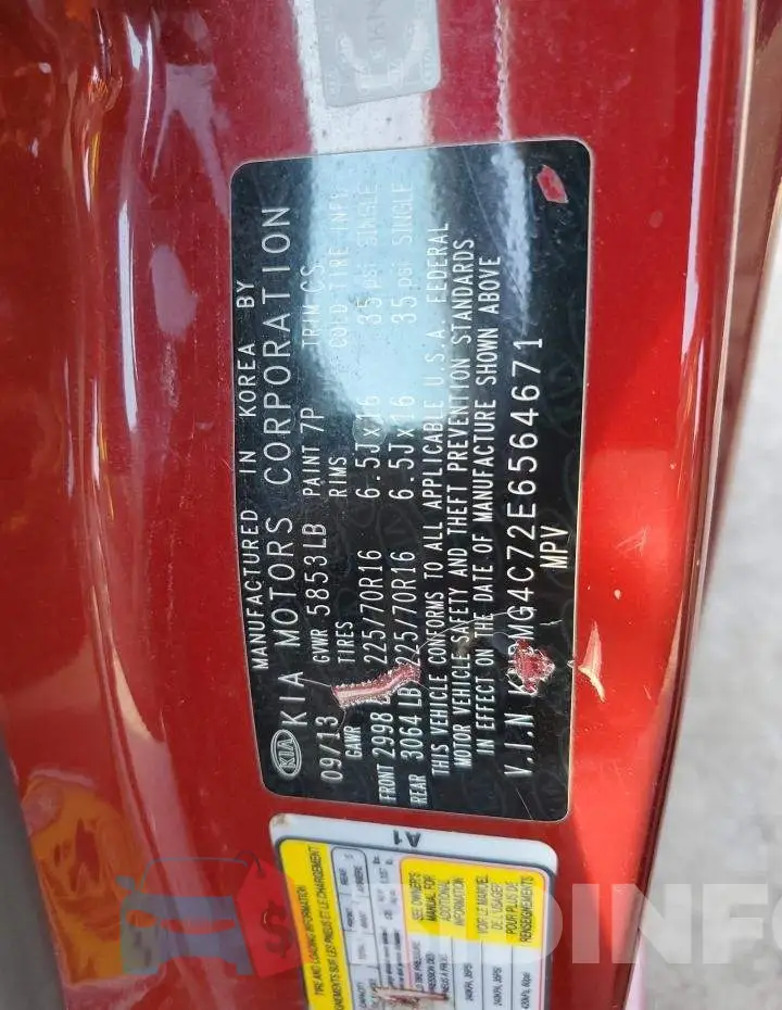 KNDMG4C72E6564671 Photo# 13