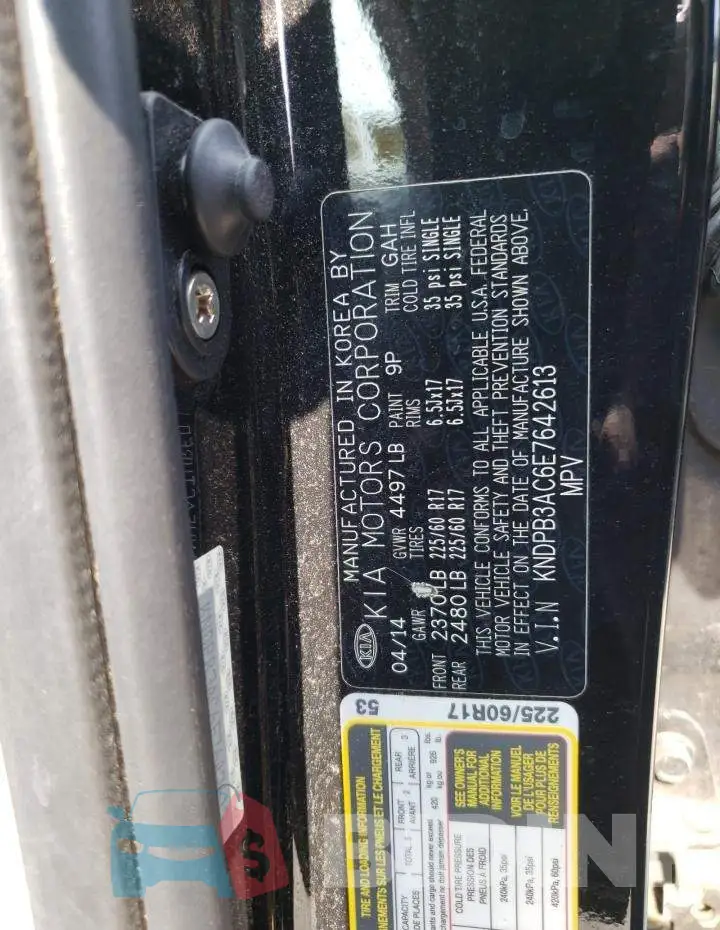 KNDPB3AC6E7642613 Photo# 13