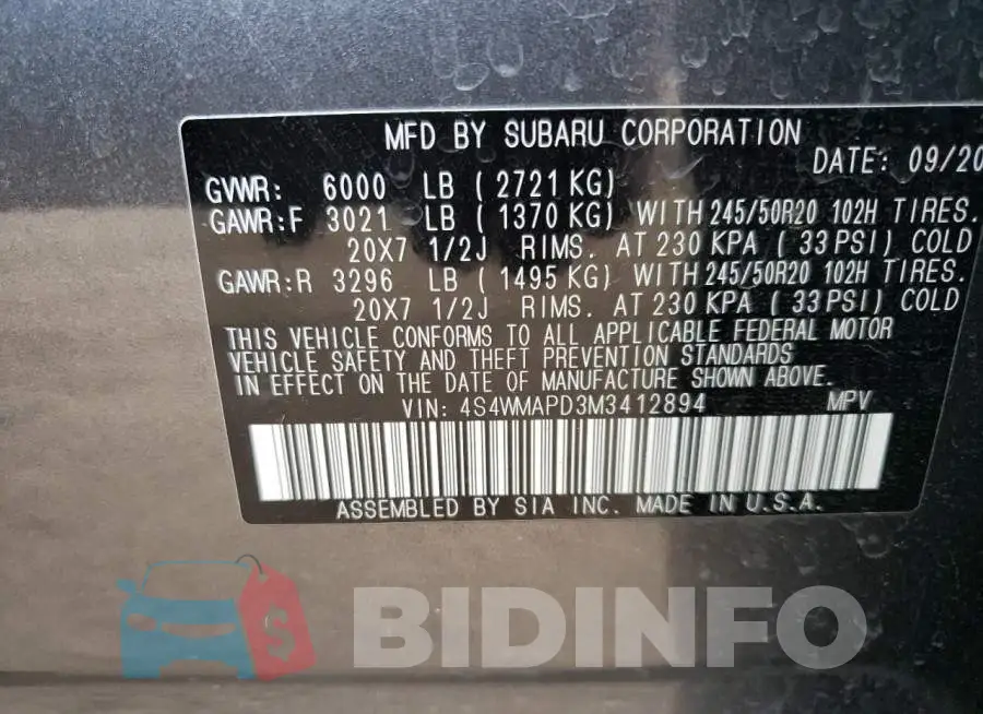 4S4WMAPD3M3412894 Photo# 13