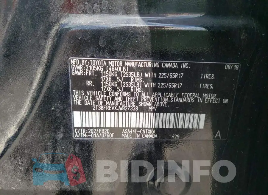2T3BFREVXJW827338 Photo# 13