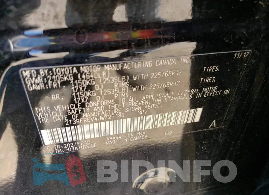 2T3RFREV4JW725189 Photo# 12