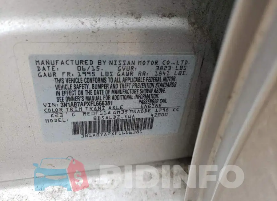 3N1AB7APXFL666381 Photo# 13