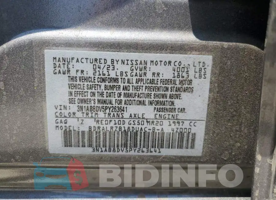 3N1AB8DV5PY263641 Photo# 12