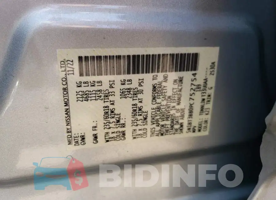 5N1BT3BB0PC752754 Photo# 13