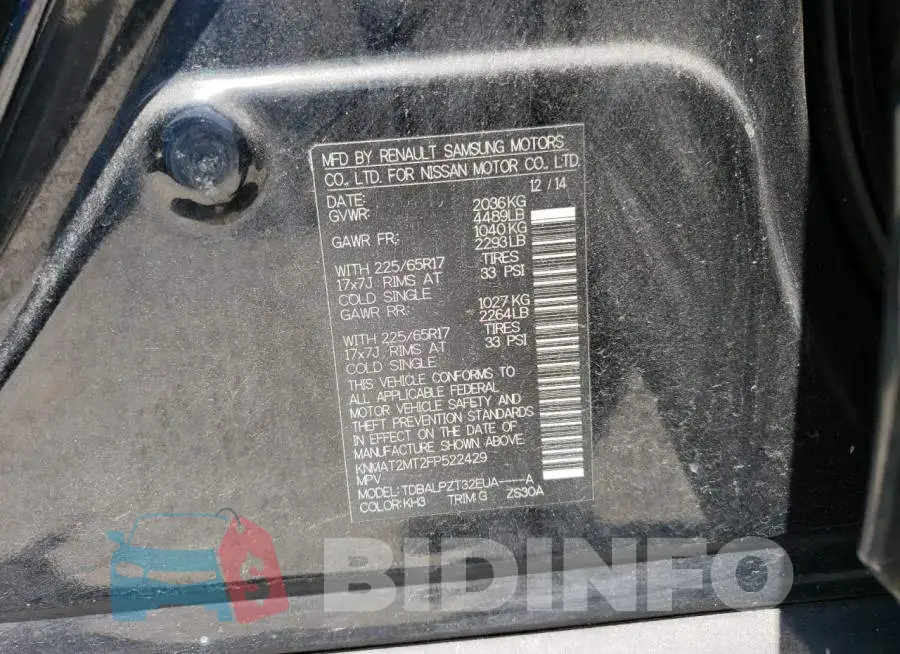 KNMAT2MT2FP522429 Photo# 12