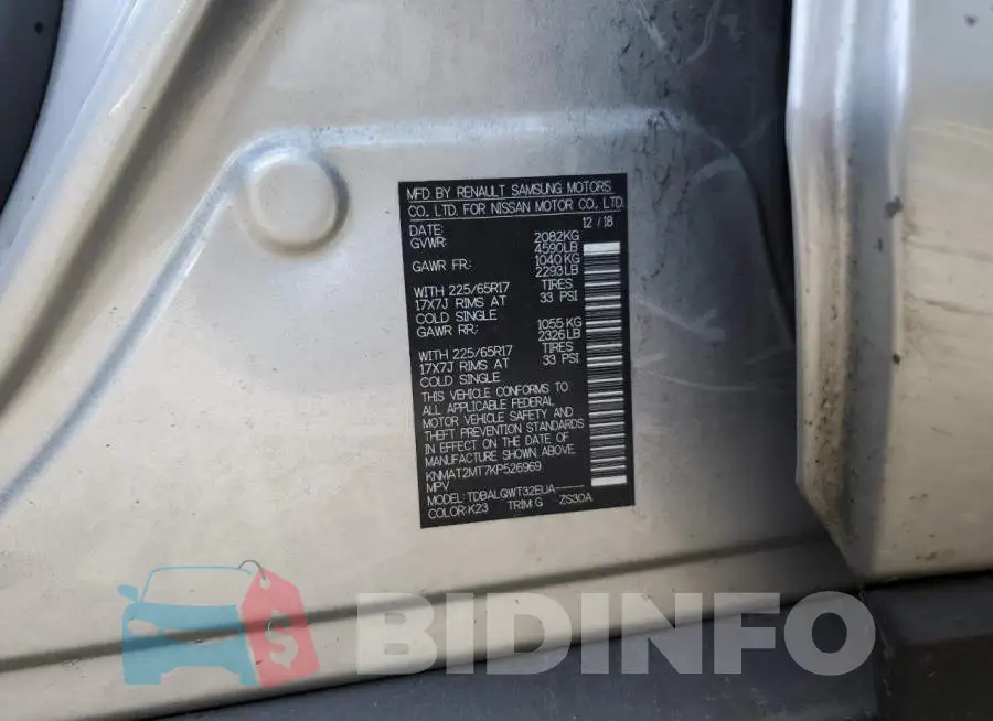 KNMAT2MT7KP526969 Photo# 13