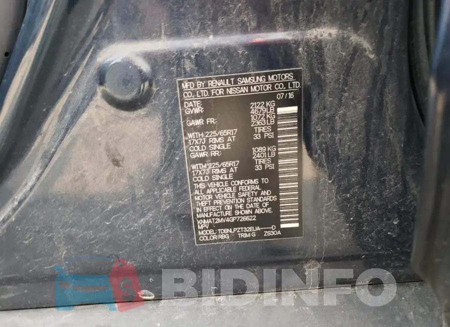 KNMAT2MV4GP726622 Photo# 13