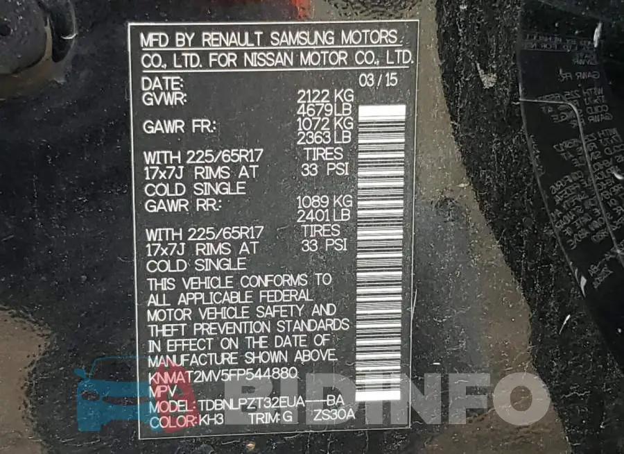 KNMAT2MV5FP544880 Photo# 13