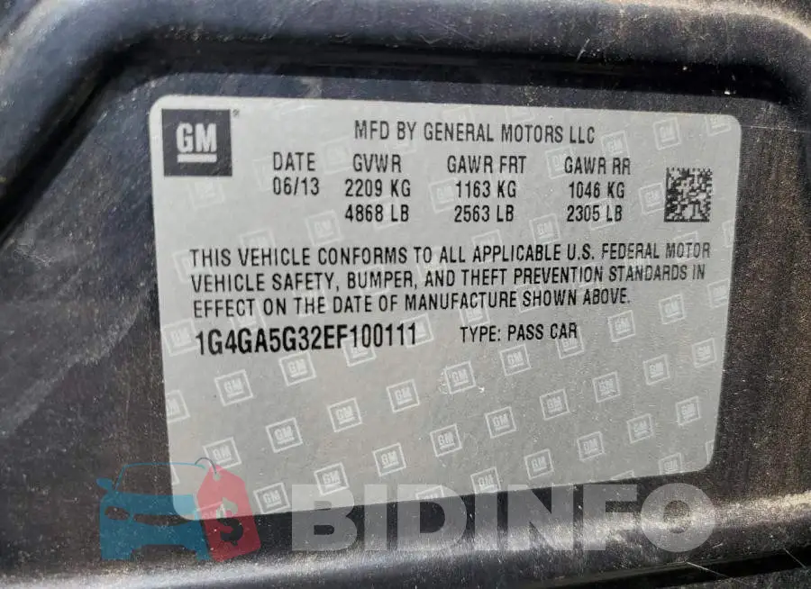 1G4GA5G32EF100111 Photo# 12