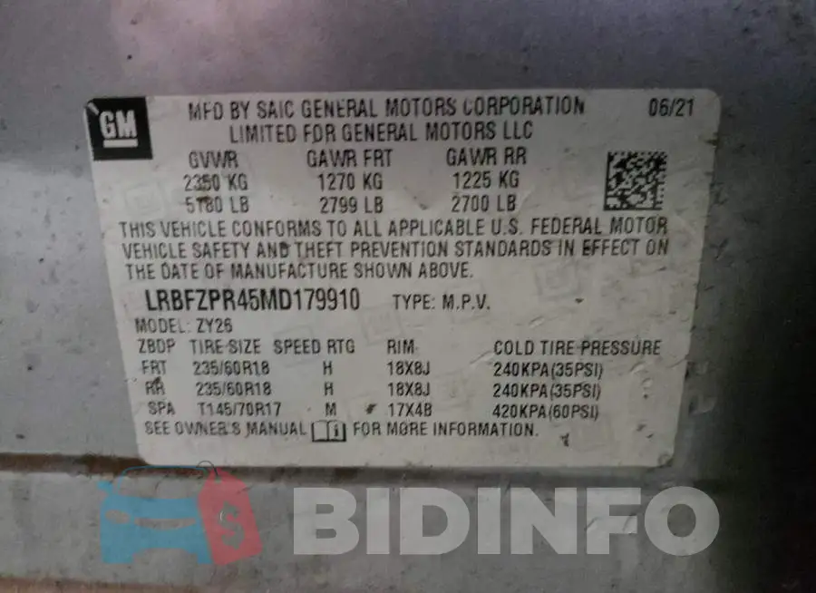 LRBFZPR45MD179910 Photo# 13
