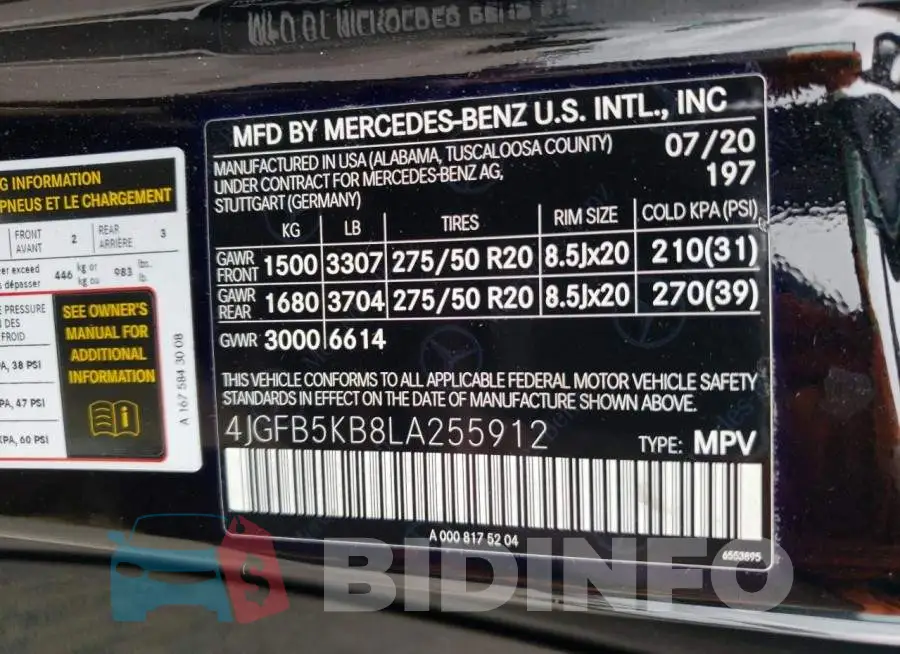 4JGFB5KB8LA255912 Photo# 13