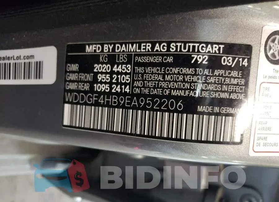 WDDGF4HB9EA952206 Photo# 12