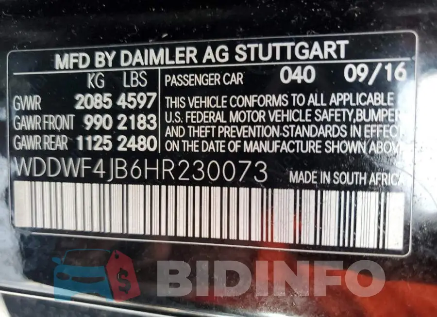 WDDWF4JB6HR230073 Photo# 12