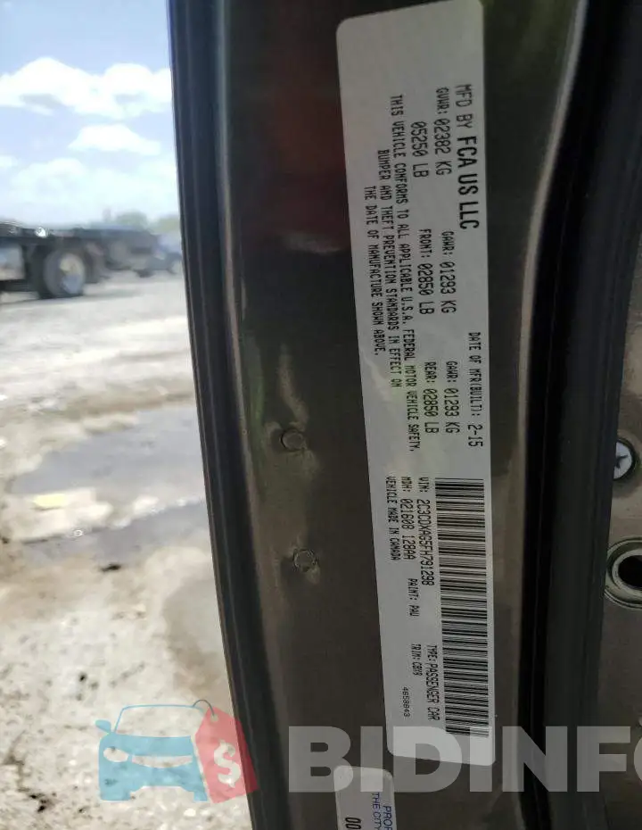 2C3CDXAG5FH791298 Photo# 12